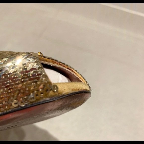 Authentic MIU MIU ombre sequin peep toe heels - Picture 8 of 8